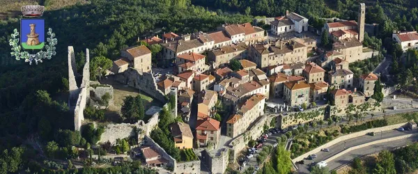 Veduta aerea di Civitella in Val di Chiana